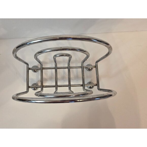 Chrome Metal NapKin Holder & Ball Feet Kitchen Decor - Picture 2 of 5
